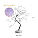 Árvore LED com 108 lâmpadas
