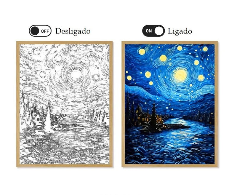 Van Gogh Quadro LED Amsterdã