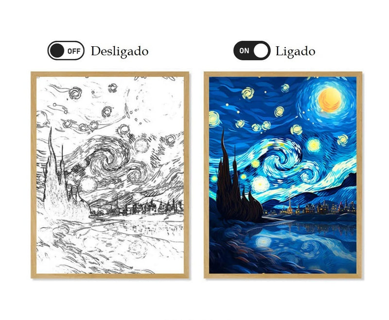 Van Gogh Quadro LED Amsterdã