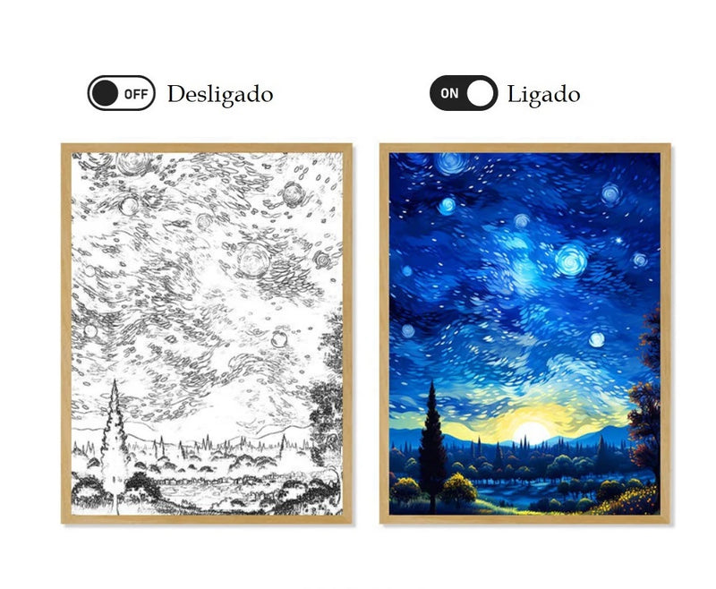 Van Gogh Quadro LED Amsterdã
