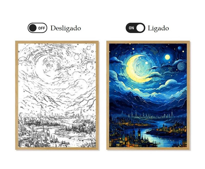 Van Gogh Quadro LED Amsterdã
