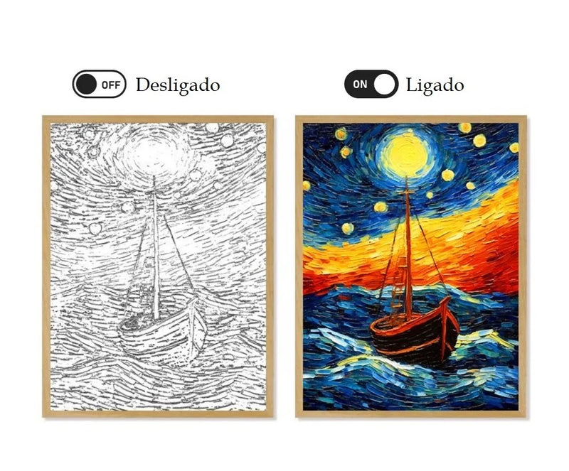 Van Gogh Quadro LED Amsterdã