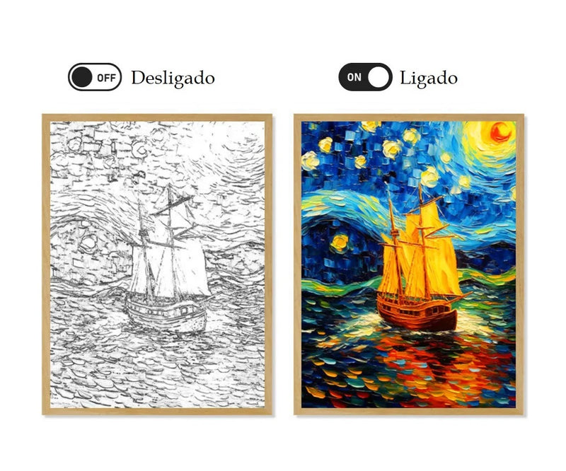 Van Gogh Quadro LED Amsterdã