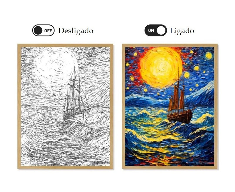 Van Gogh Quadro LED Amsterdã
