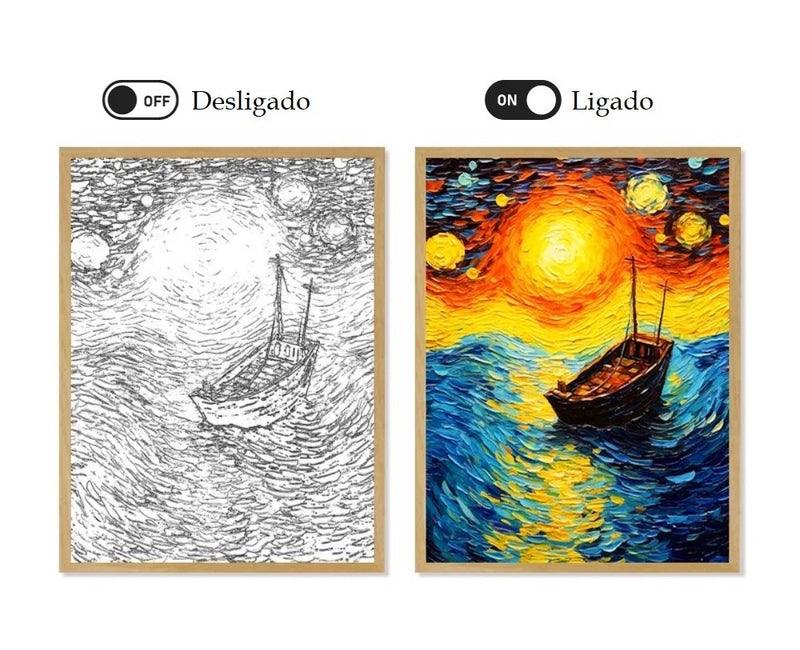 Van Gogh Quadro LED Amsterdã