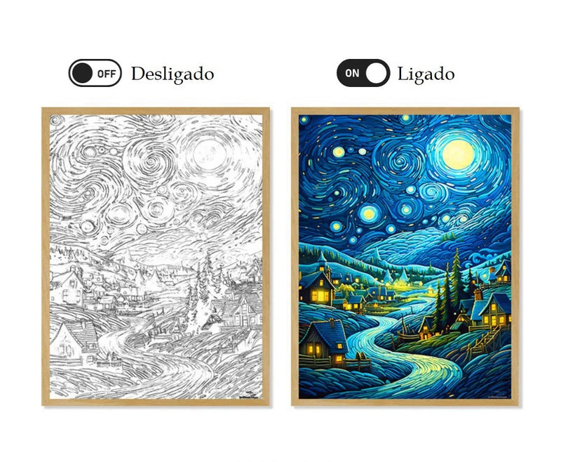 Van Gogh Quadro LED Amsterdã