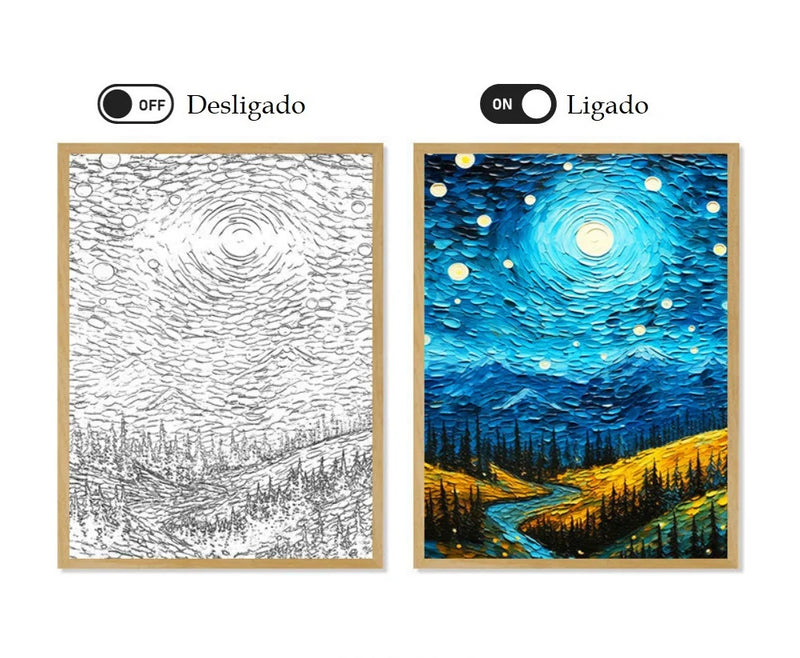 Van Gogh Quadro LED Amsterdã