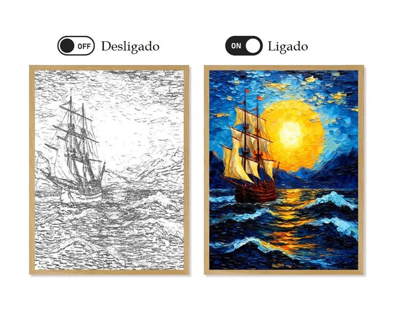 Van Gogh Quadro LED Amsterdã