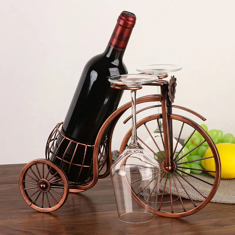 Porta Vinho e Taças Triciclo