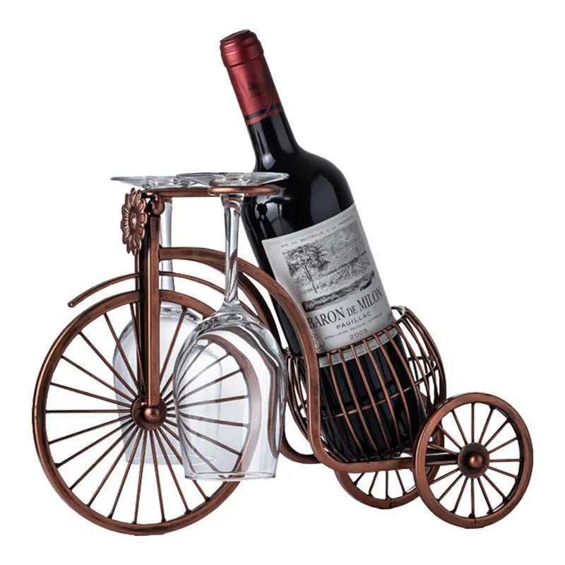 Porta Vinho e Taças Triciclo