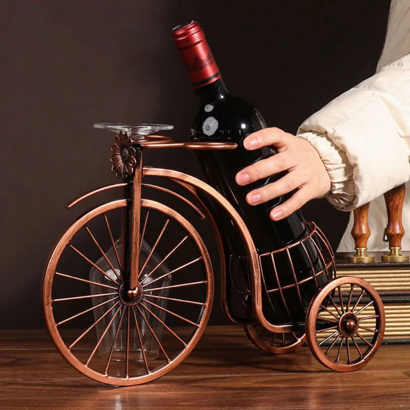 Porta Vinho e Taças Triciclo