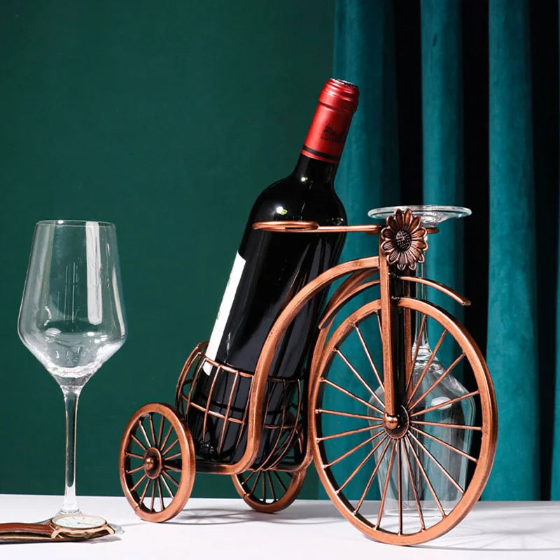 Porta Vinho e Taças Triciclo