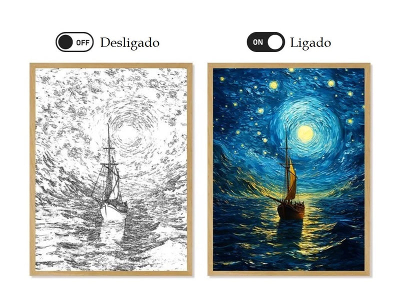 Van Gogh Quadro LED Amsterdã