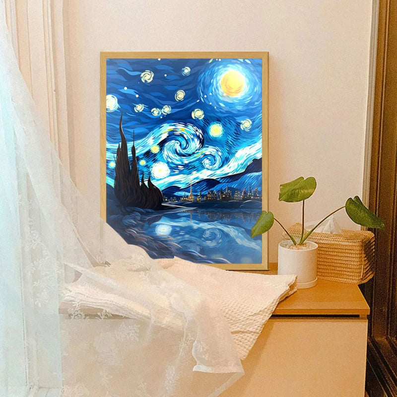 Van Gogh Quadro LED Amsterdã
