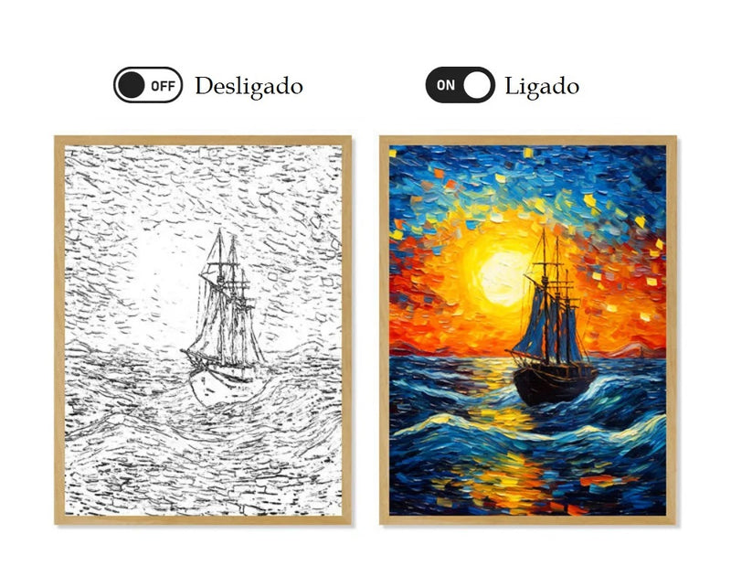 Van Gogh Quadro LED Amsterdã